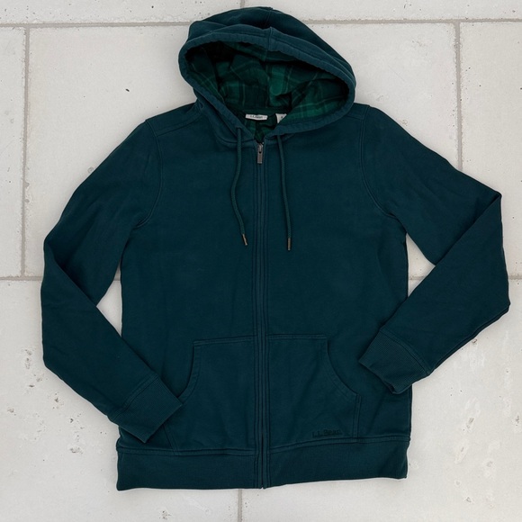 L.L.Bean 1912 Sweatshirt, Flannel-Lined Hoodie - Picture 2 of 4